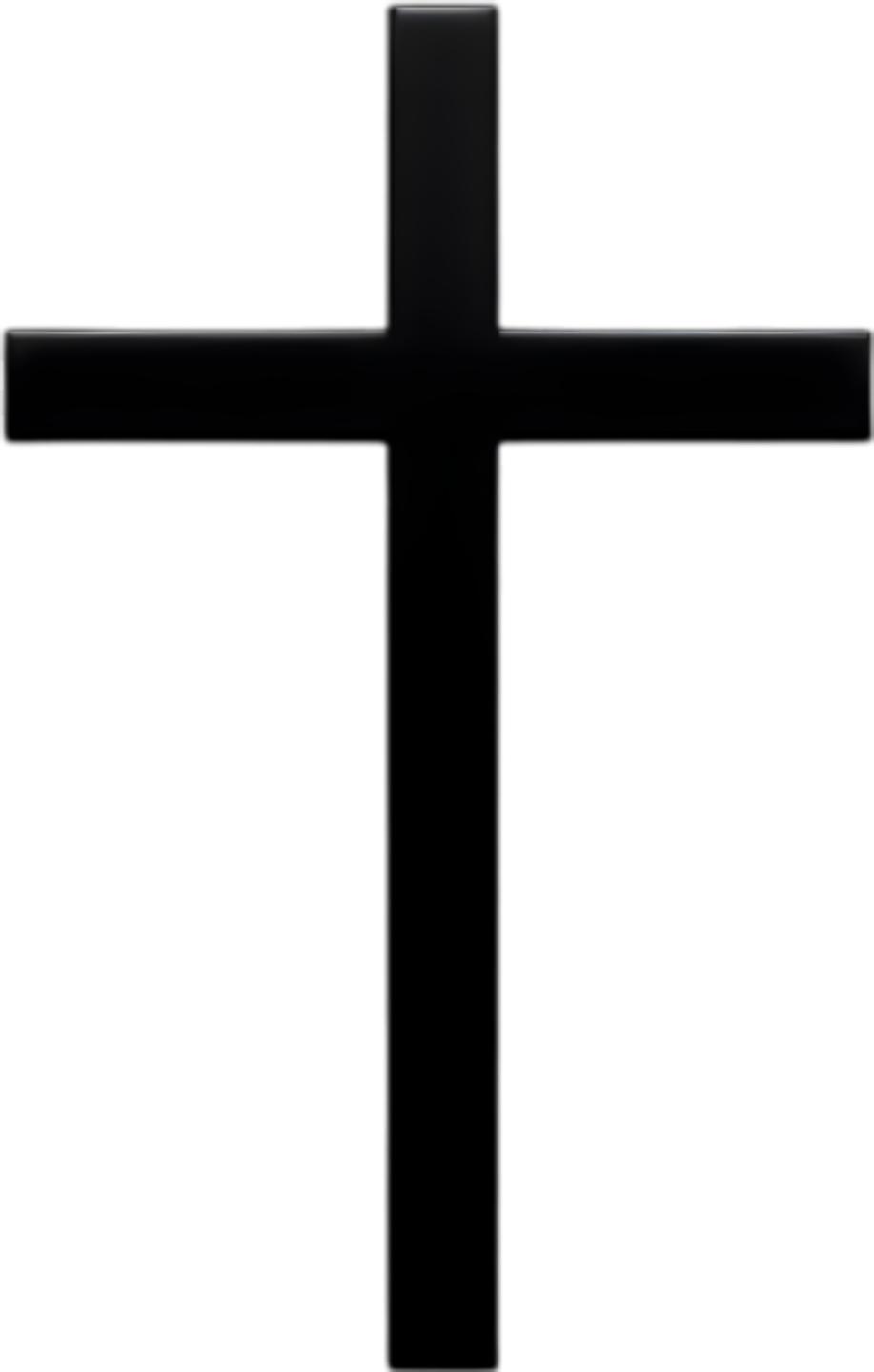 a cross on a white background