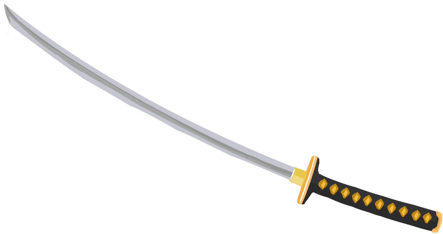 a sword on a white background