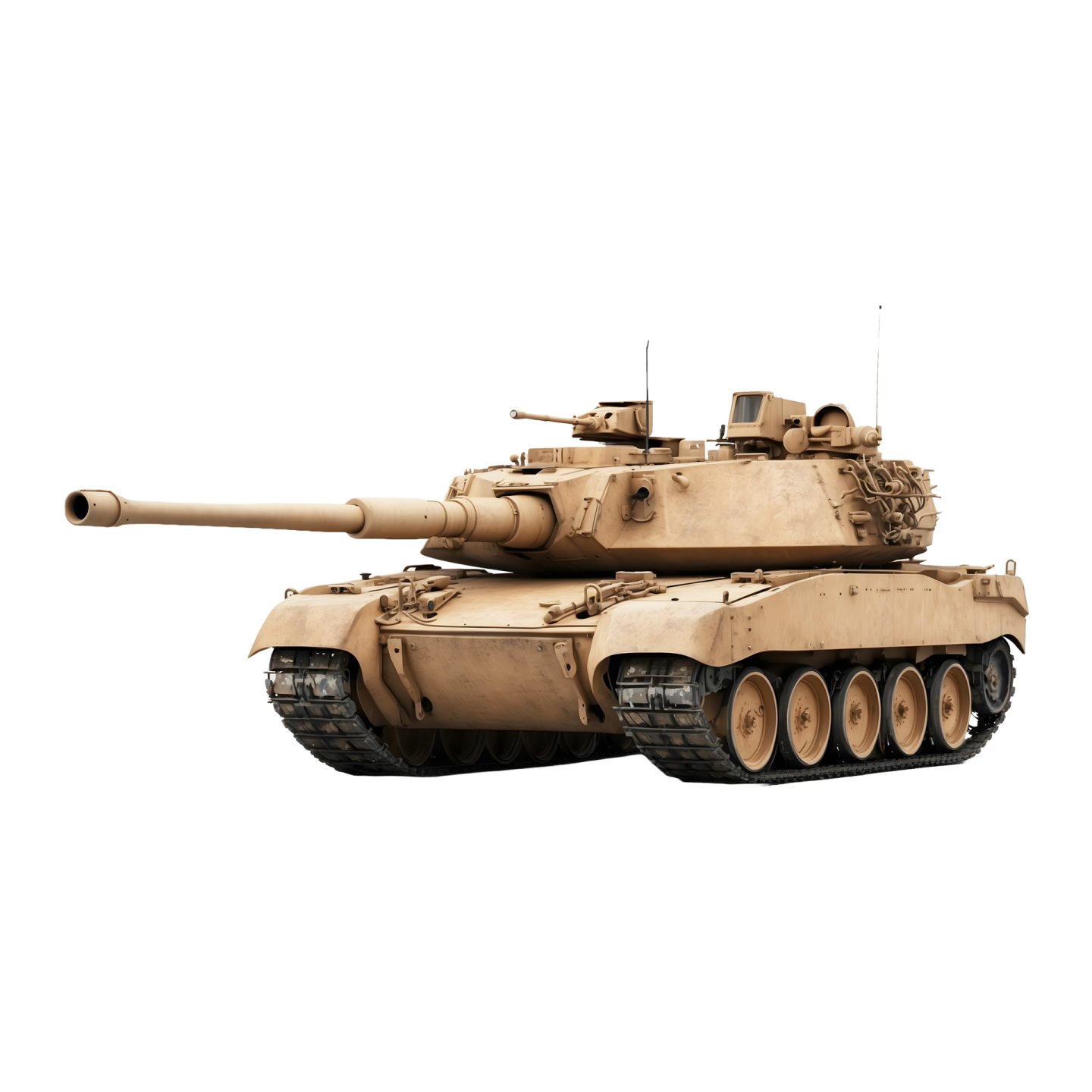 a tank on a white background