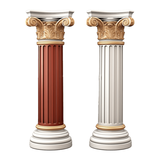 a pair of classical columns