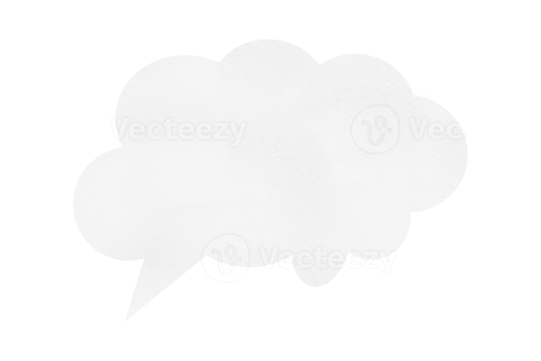 a speech bubble on a white background