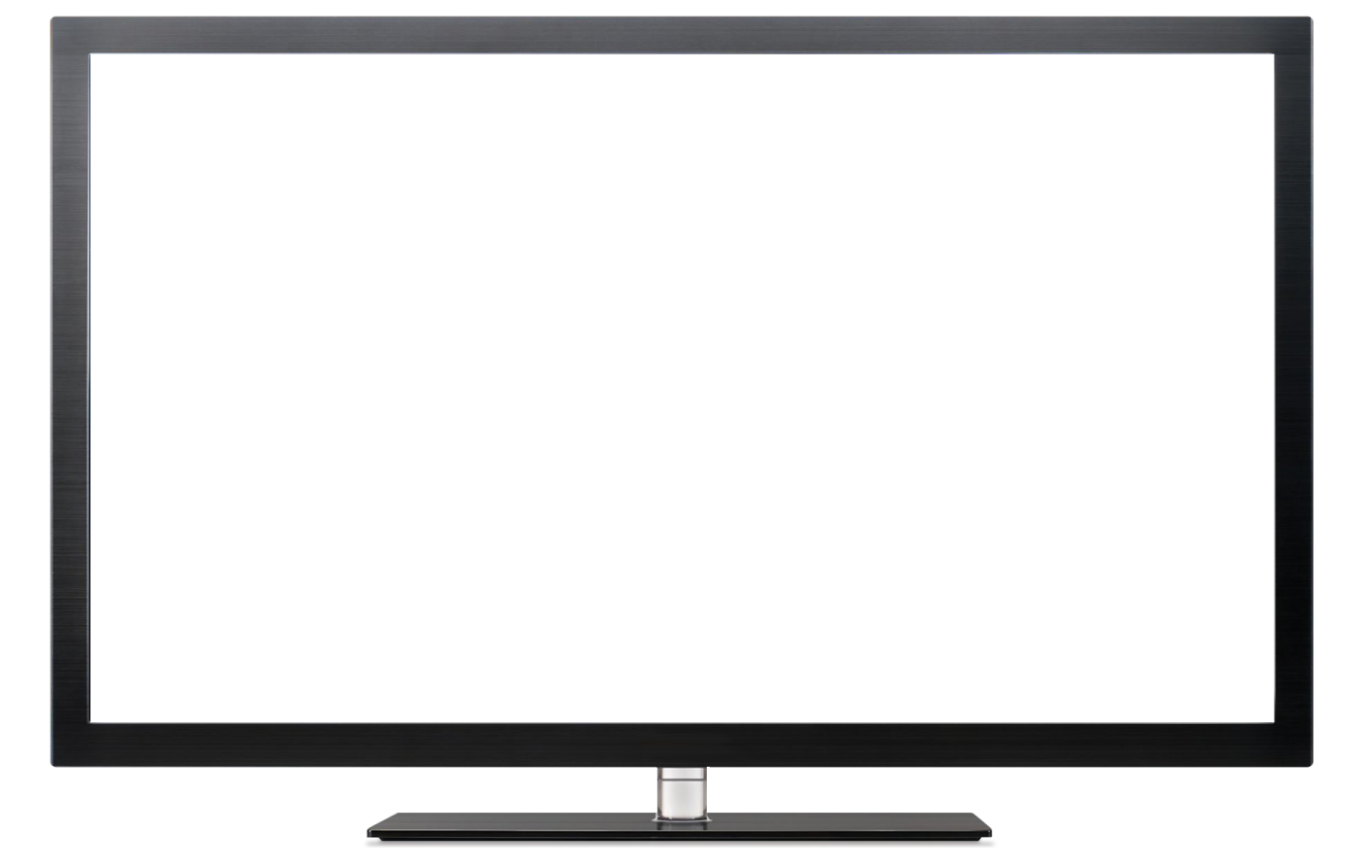 a flat screen tv on a white background