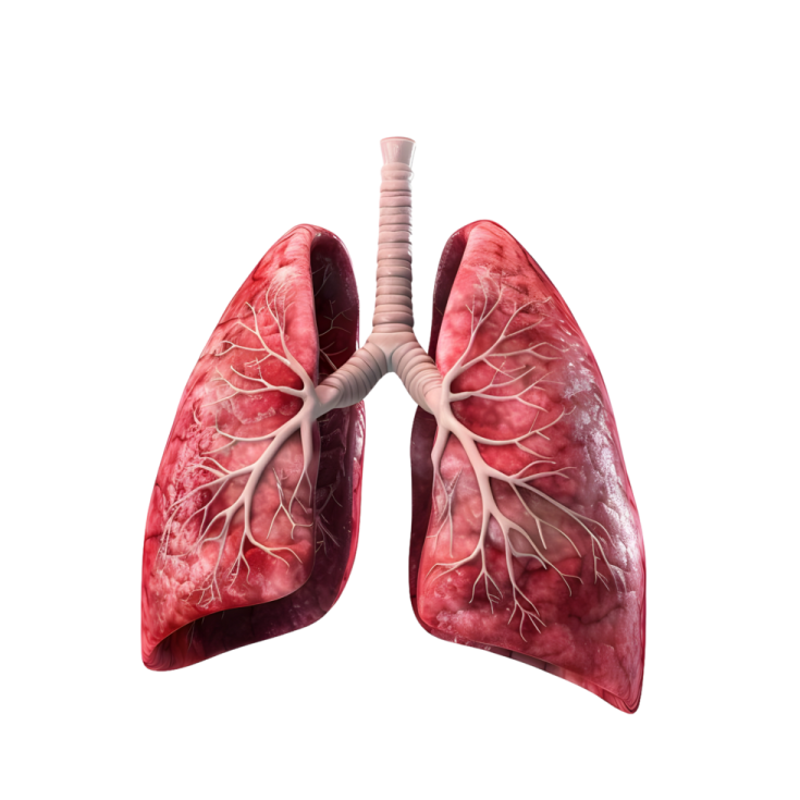 a diagram of the lungs