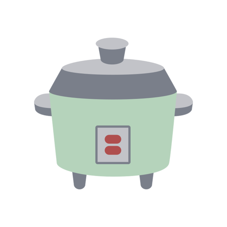 an illustration of a green slow cooke