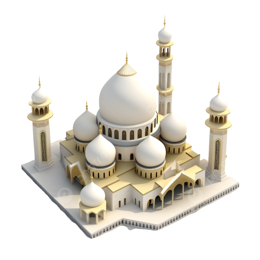 3d model of a mosque