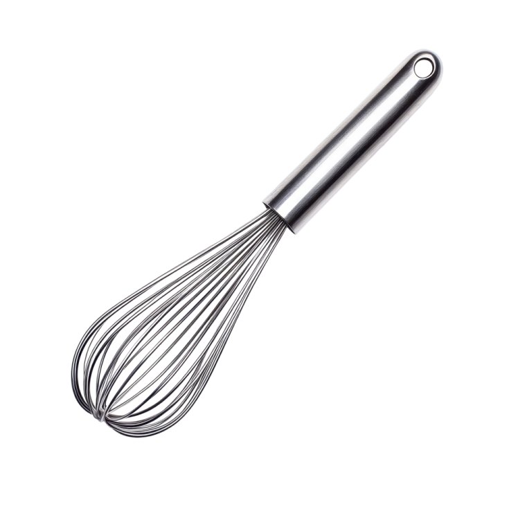 an image of a metal whise on white background