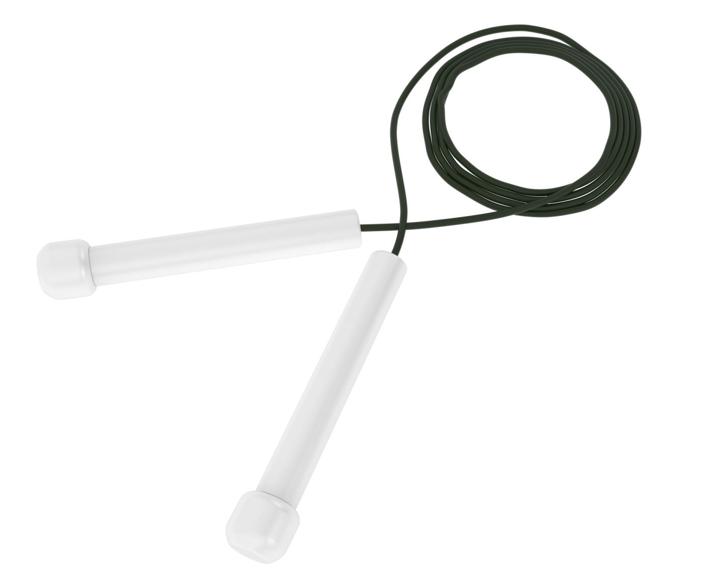 a white cable connected to a black cord