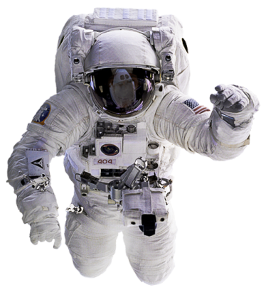 a man in an astronaut suit and helmet