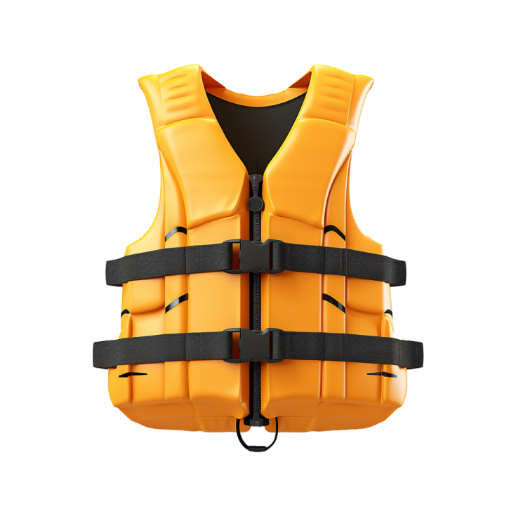 a life vest on a white background