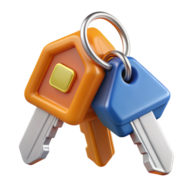 a bunch of keys on top of each other keys