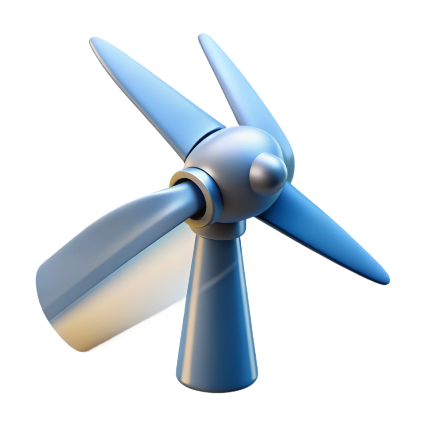 a wind turbine on a white background