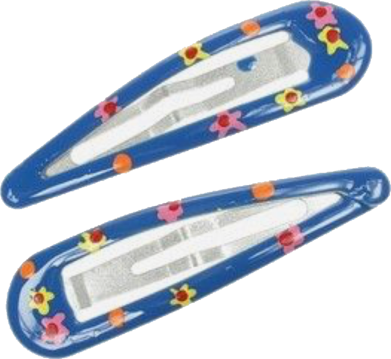 a pair of blue shoes with flowers on them