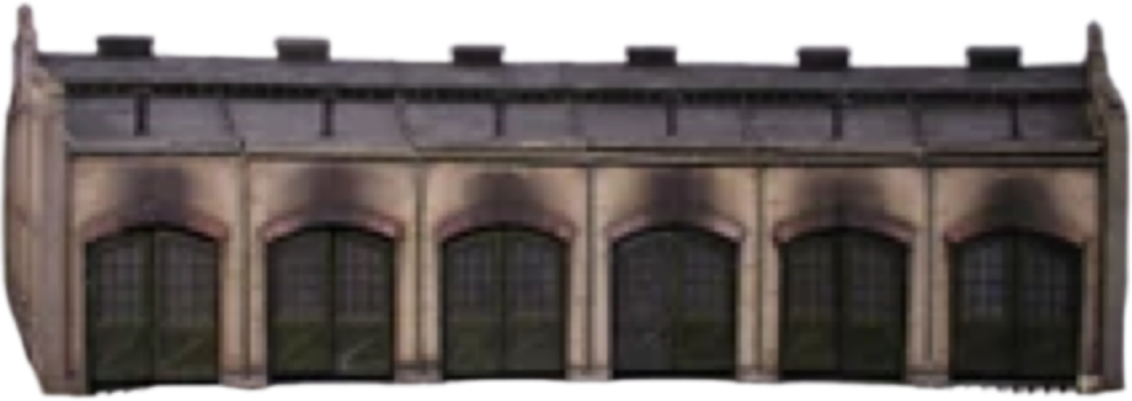a model of a building with many windows