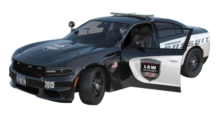 a police car is shown in this image