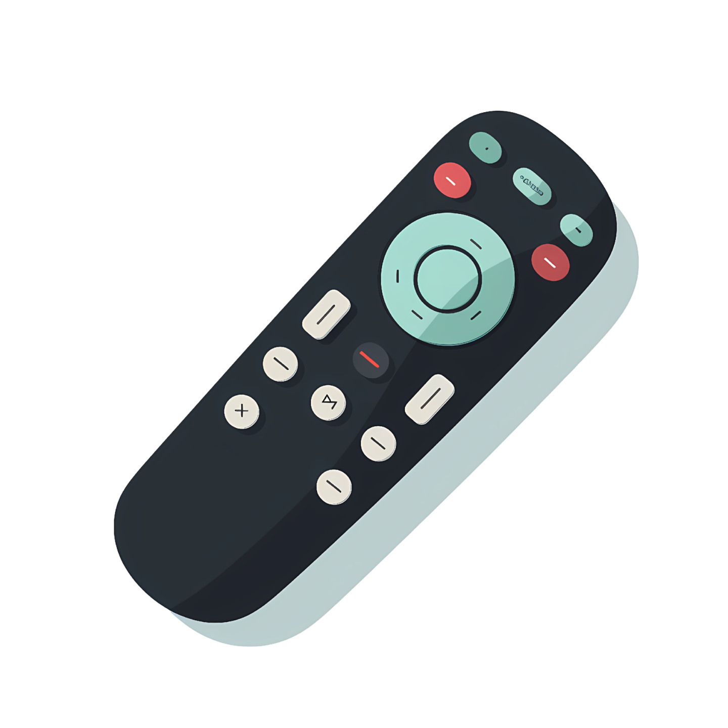 a remote control icon on a white background