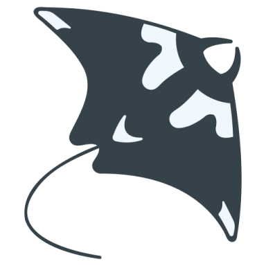 a black and white cow on a white background