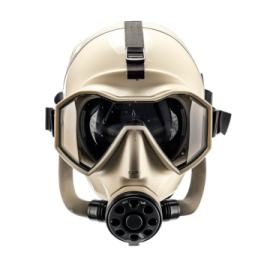 an image of a gas mask with goggles