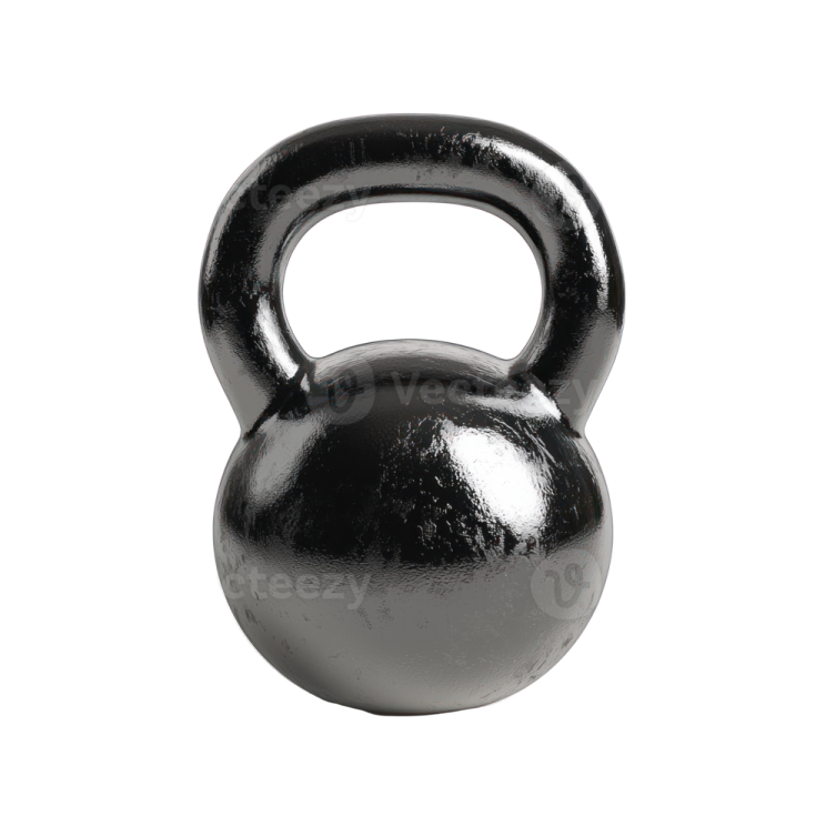 a black kettle on a white background
