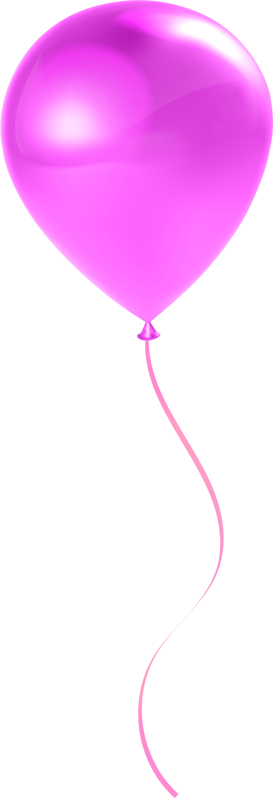 a purple balloon with a string attached to it