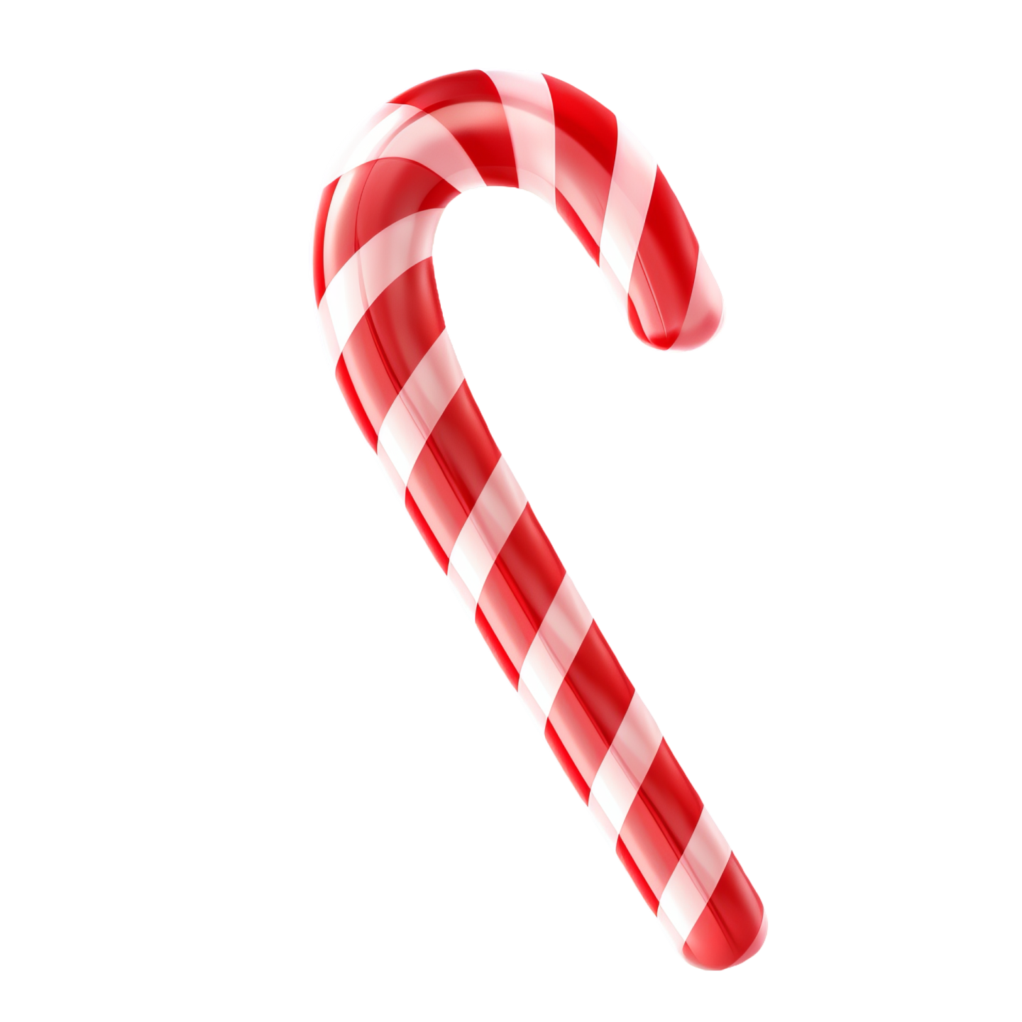 a candy cane on a white background