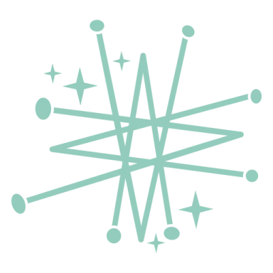 a white and green logo with the letter w on it