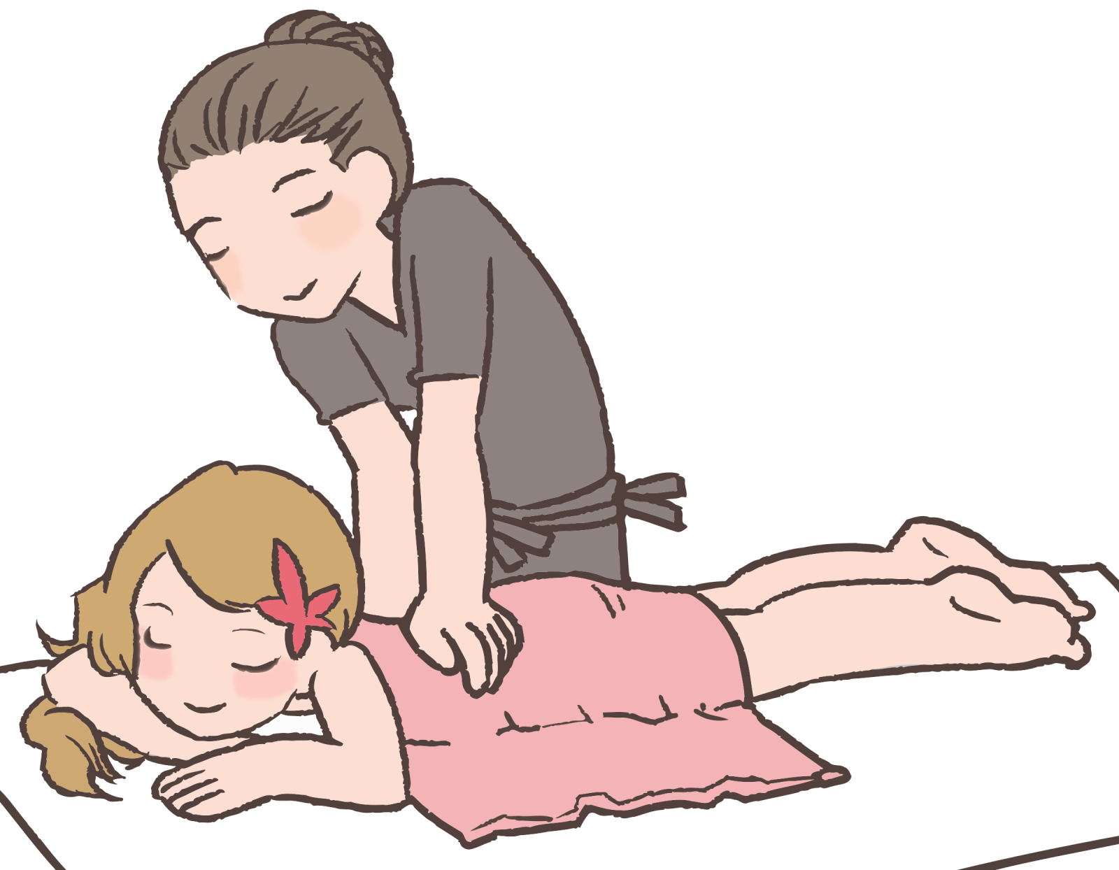 a woman is helping a little girl on the floor