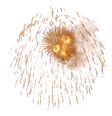 a firework on a white background