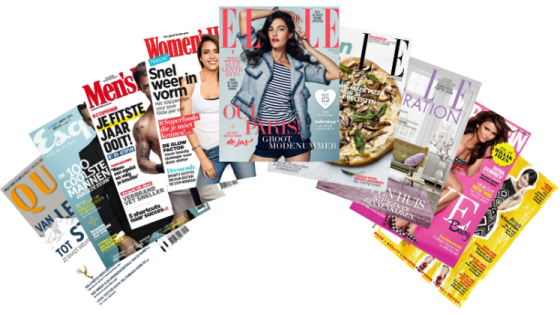 a pile of magazines