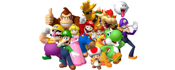 a group of nintendo characters