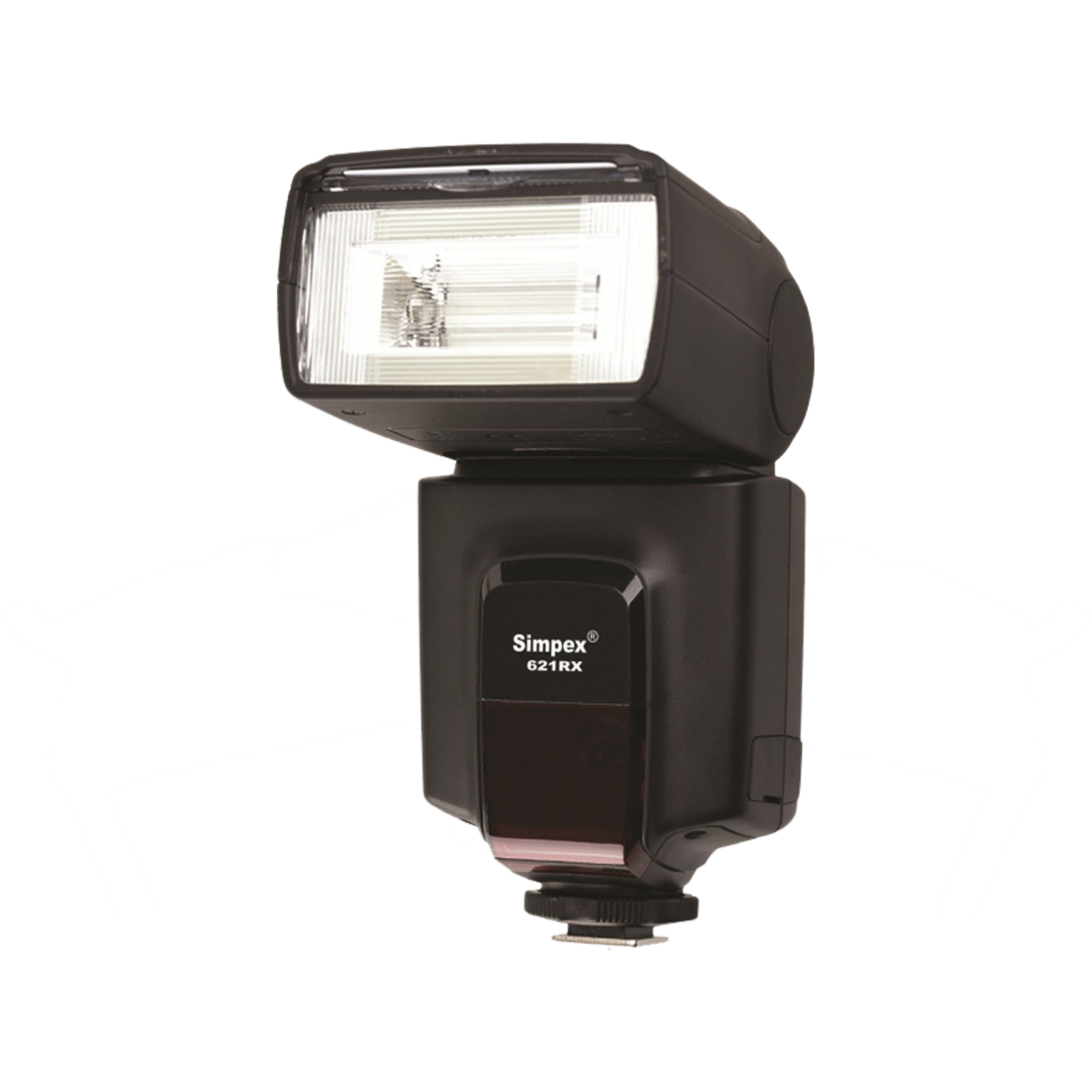 a flash light on a white background