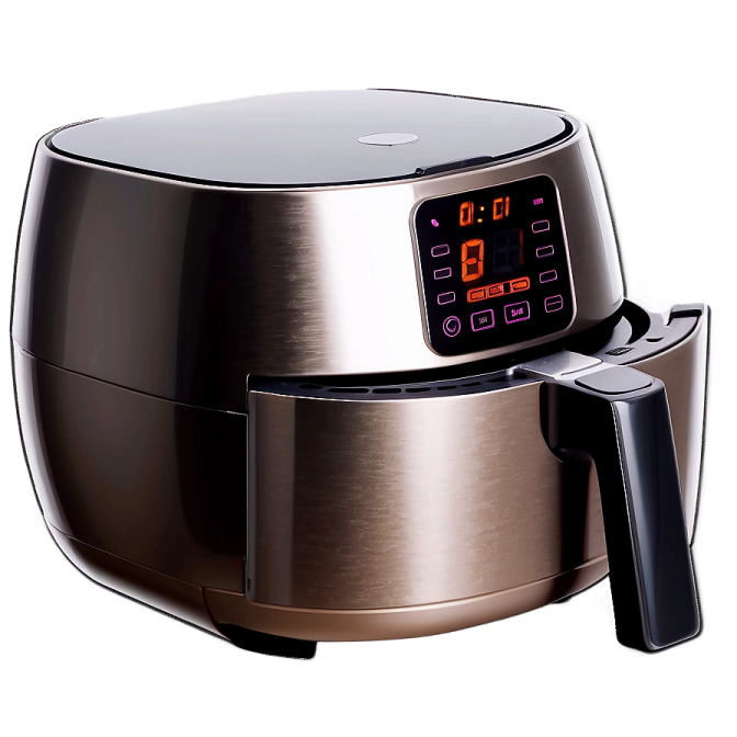 an electric air fryer on a white background