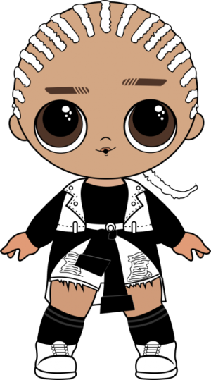 an image of a cartoon character in black and white