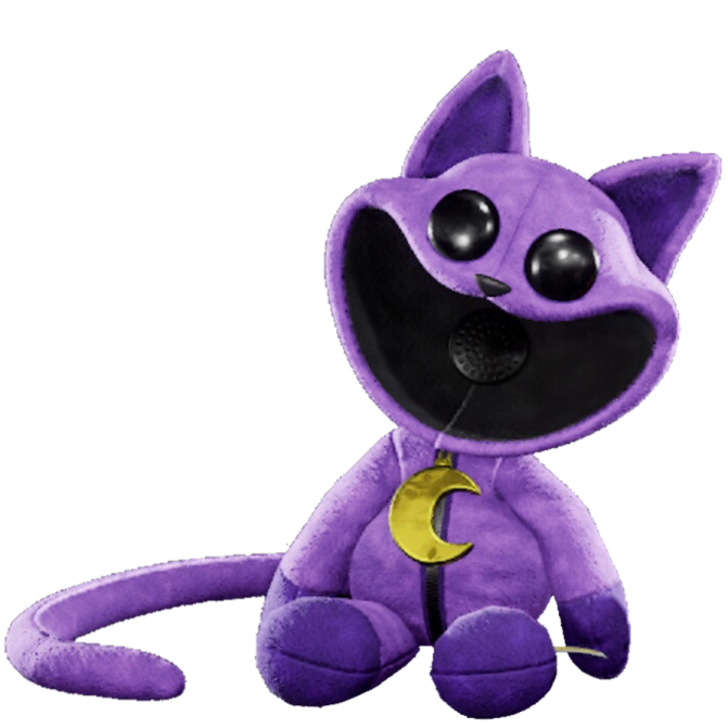 a purple stuffed animal sitting on top of a white surface