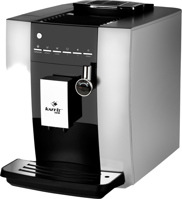 a coffee machine on a white background