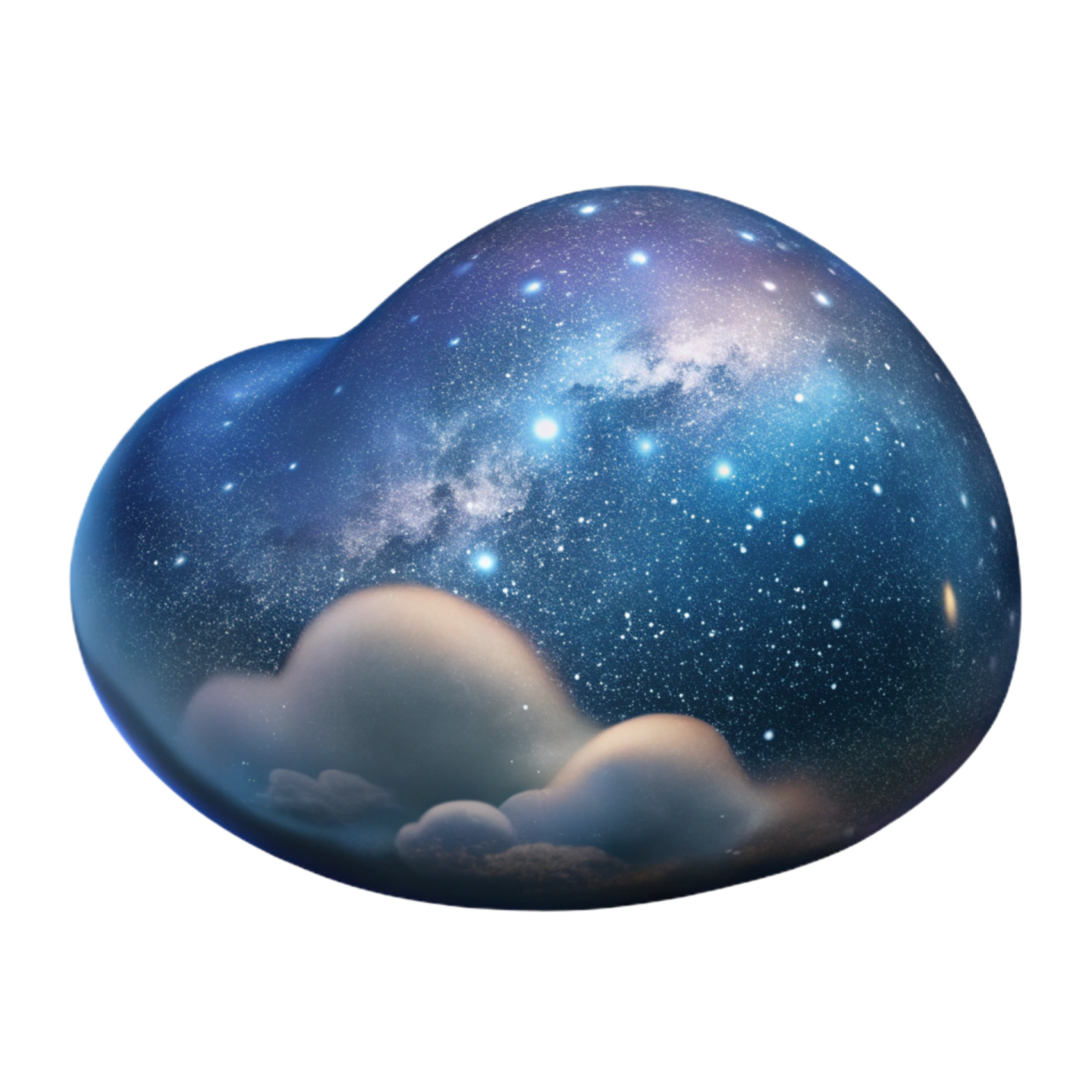 an image of a cloud with stars in the sky