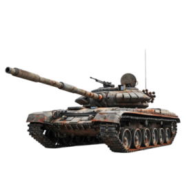 a tank is shown on a white background