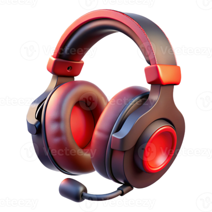 a pair of gaming headsets on a white background