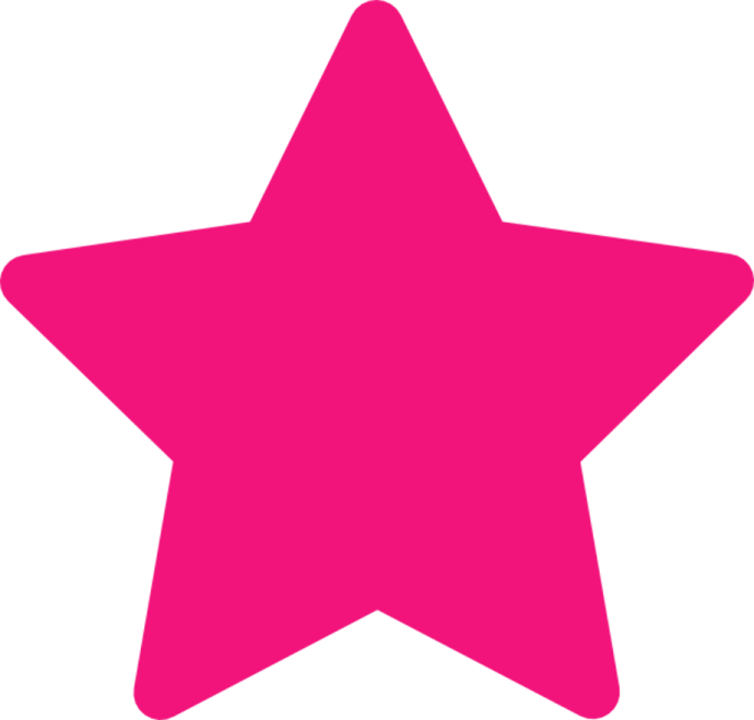 a pink star