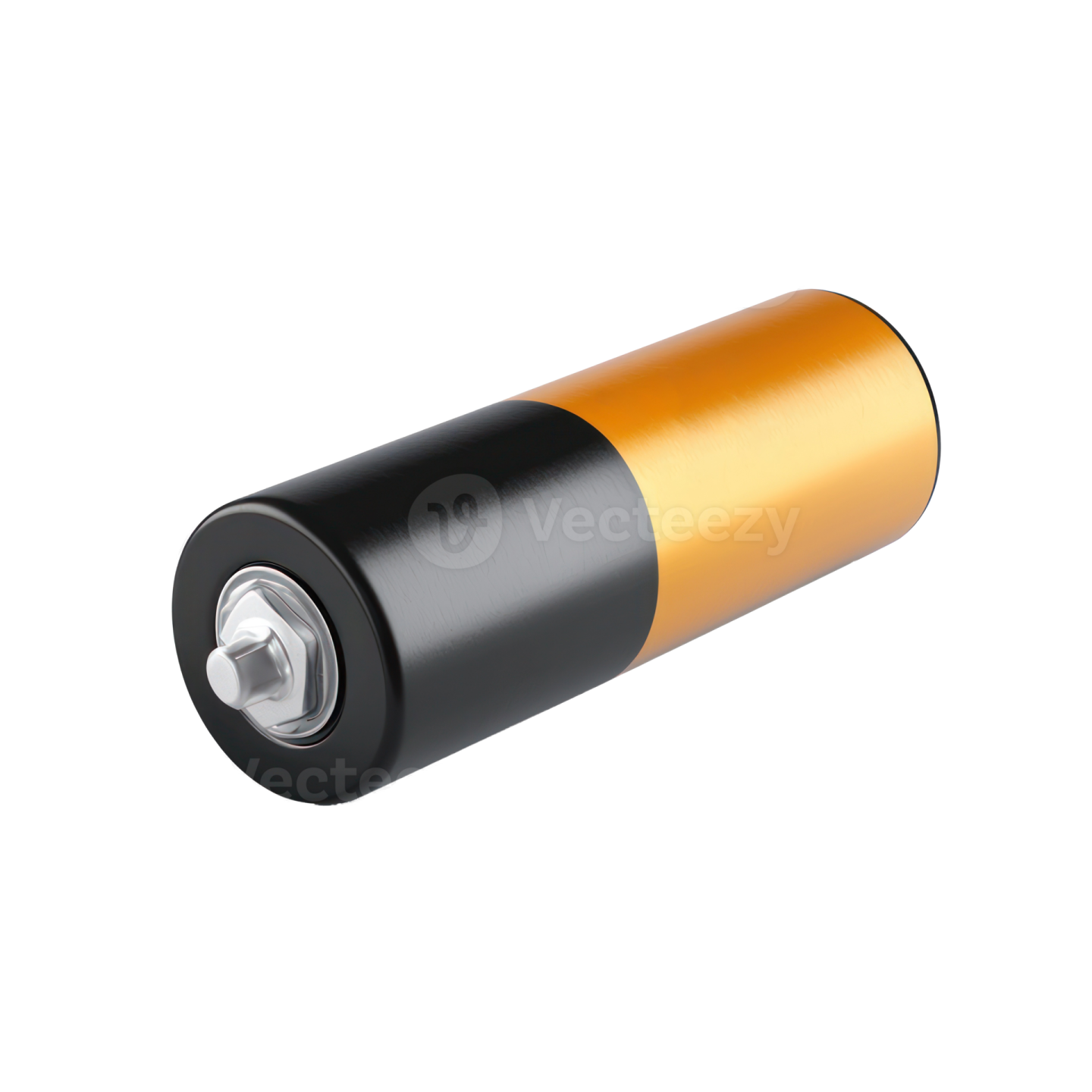 an image of a black and gold battery