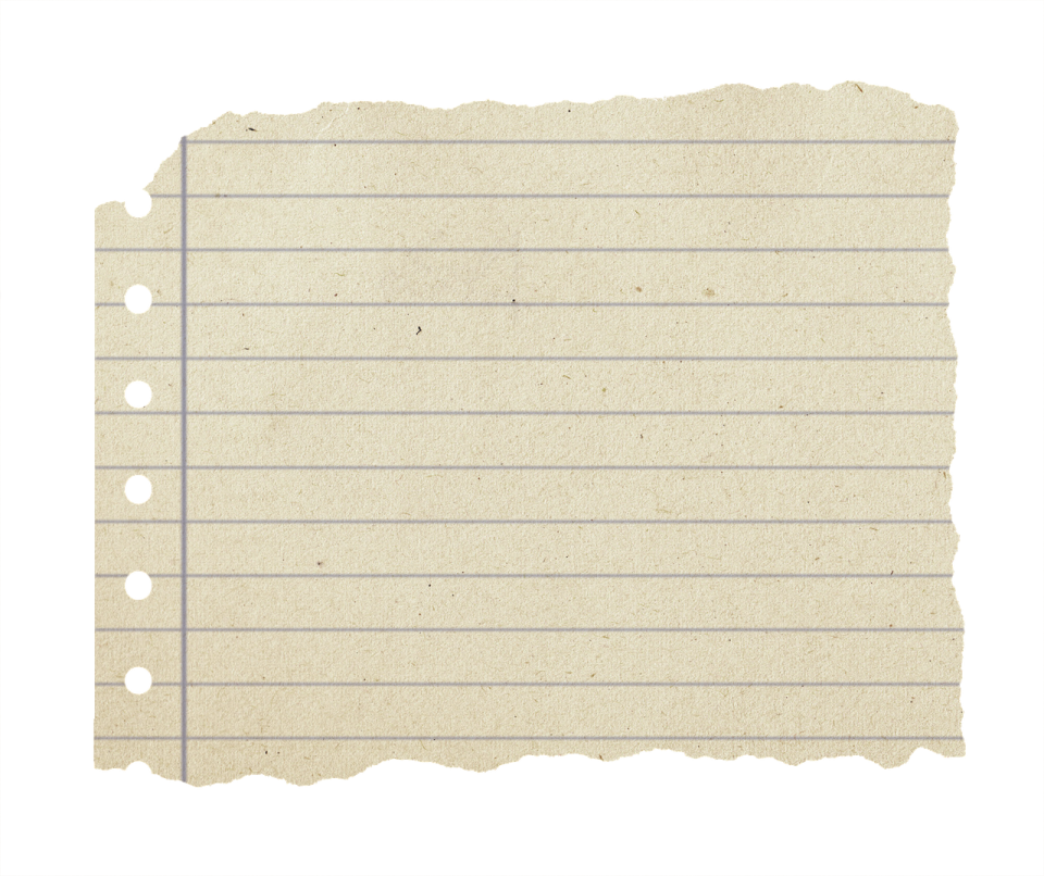 a piece of paper with lines on it
