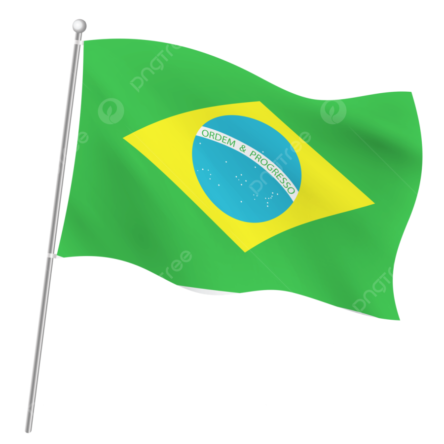 the flag of brazil on a white background