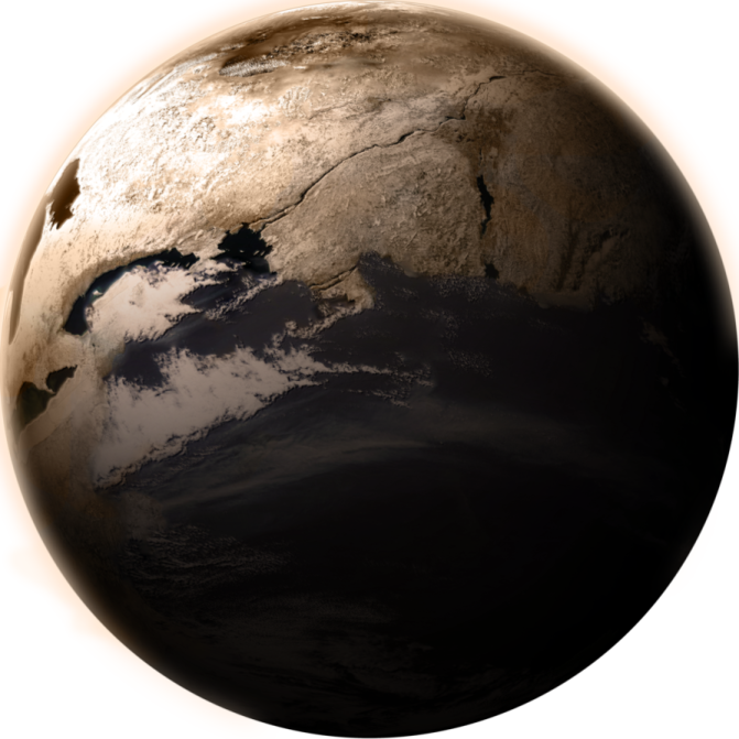 an image of the earth from space