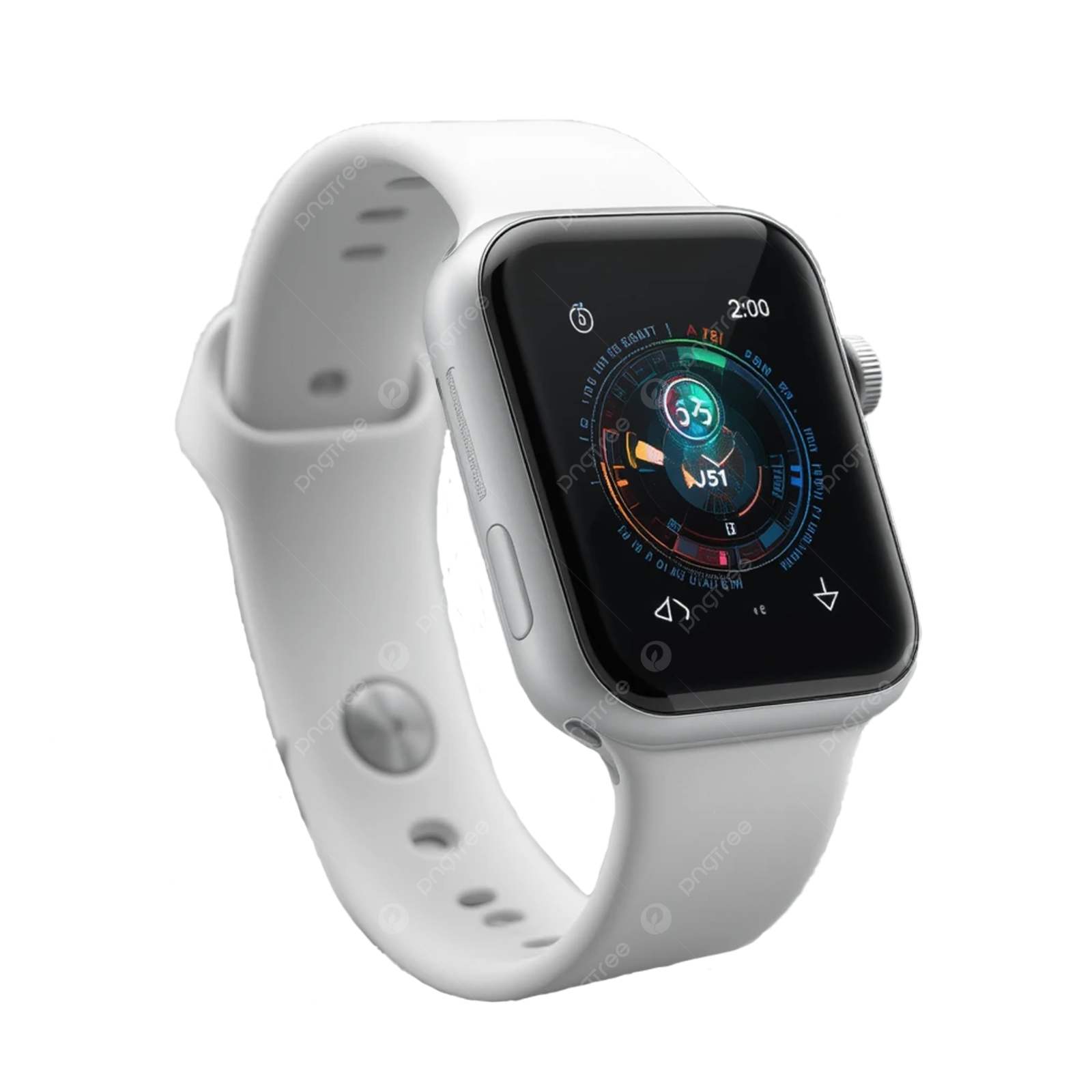 a white apple watch with an app on the screen