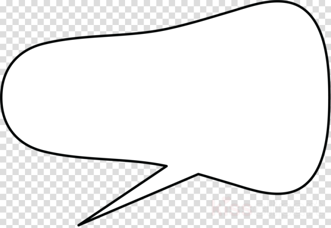 a black and white speech bubble clipart