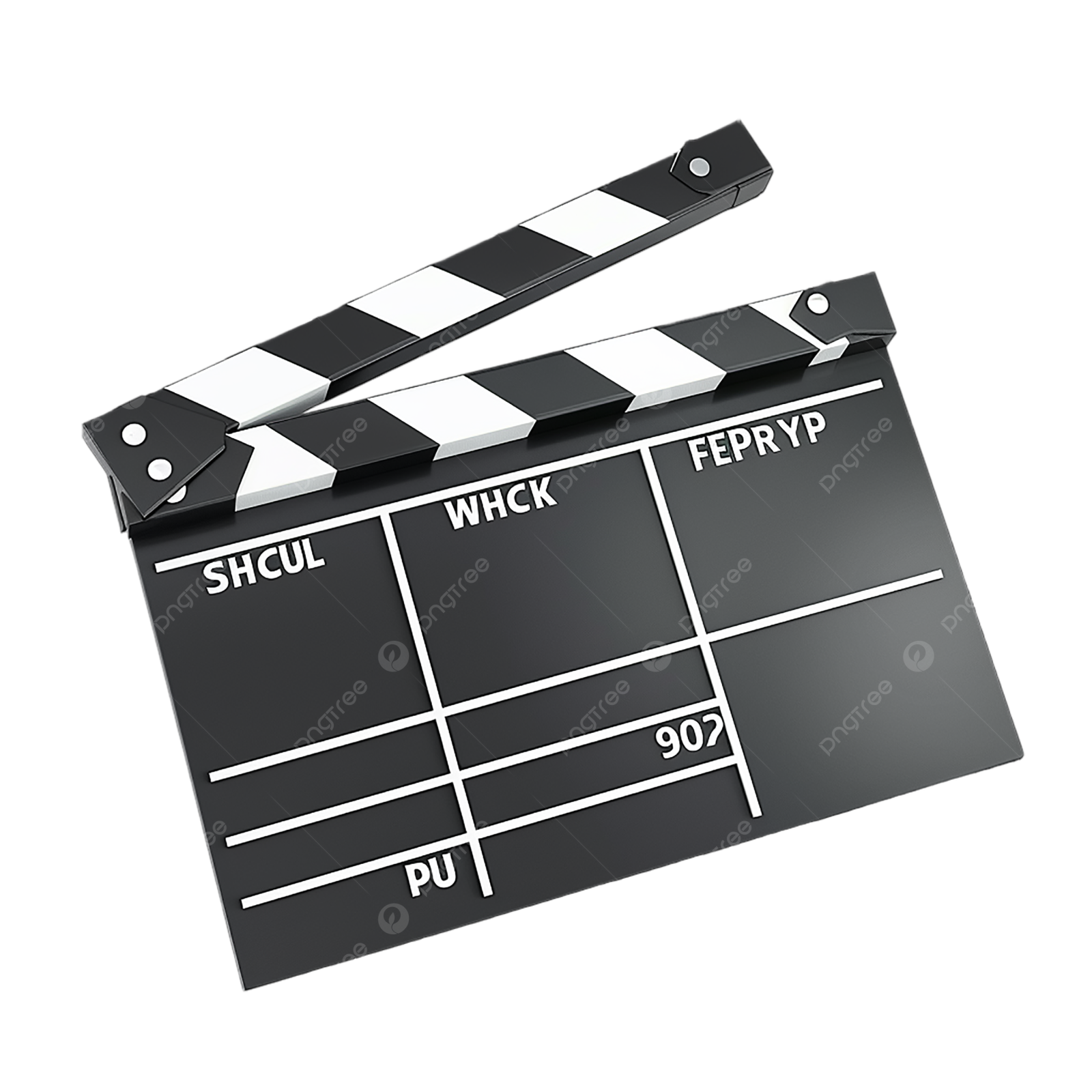 a clap board with the words shut on it