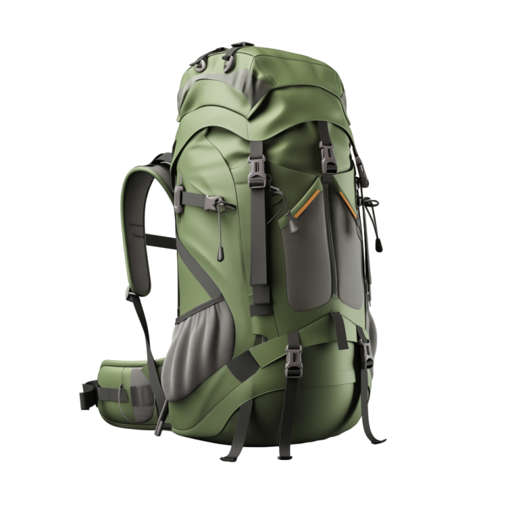 a large backpack with straps on it
