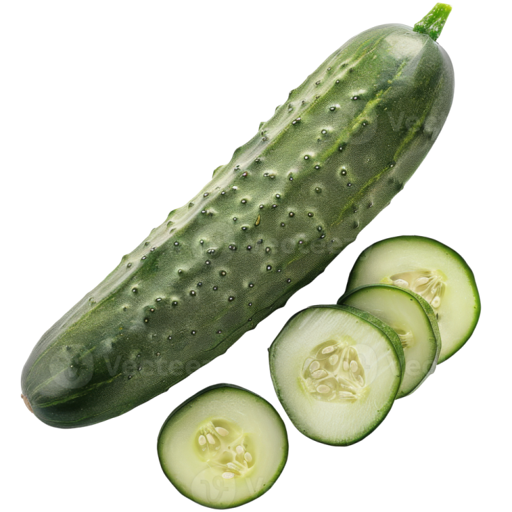 a cuce and slices on a white background