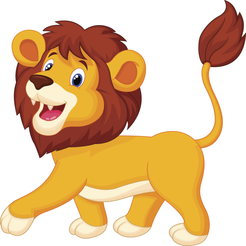 a cartoon lion