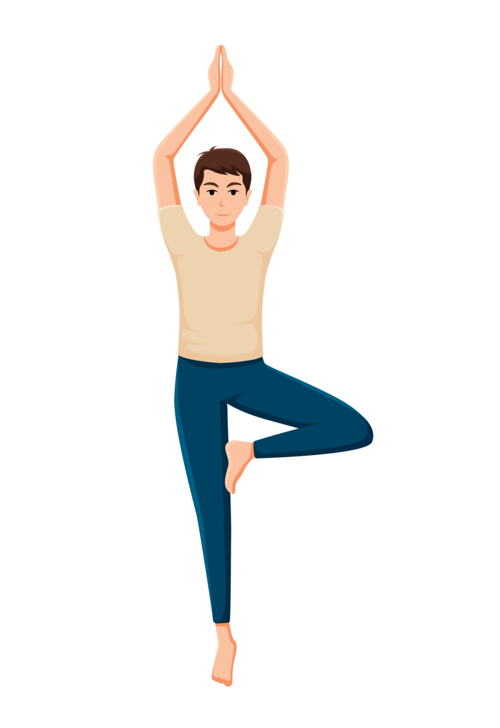 a man in a yoga pose