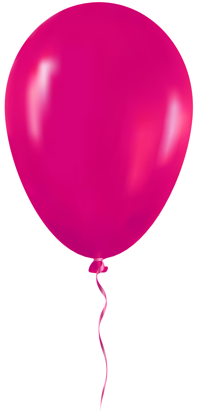 a pink balloon on a white background